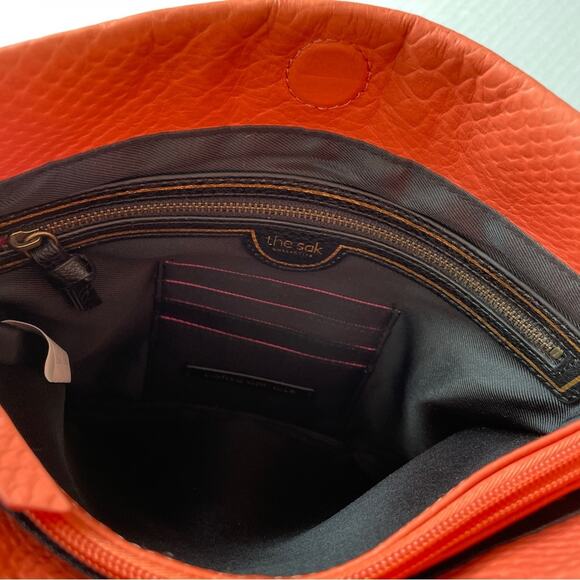 The Sak Coral Crossbody Leather Tassel Purse Croc Embossed Convertible Strap - Picture 11 of 16